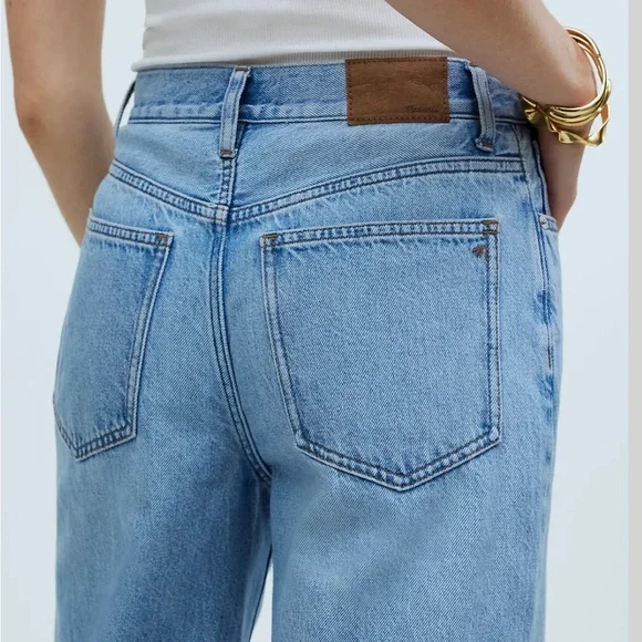 Madewell Superwide-Leg Jeans in Ahern Wash Airy Denim Edition size 26 NO611 - Picture 5 of 11